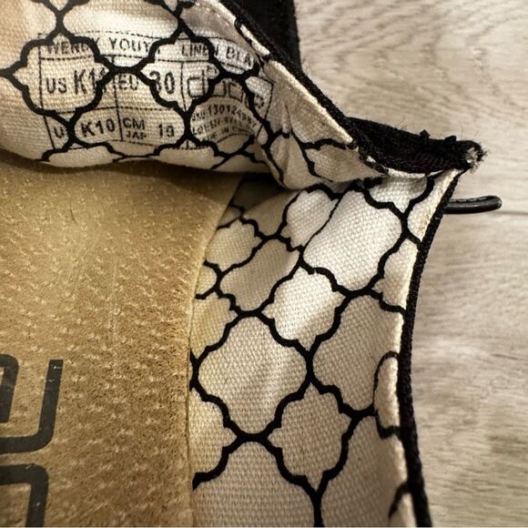 Hey Dude Wendy Linen Black Kids Sz 11 Slip On Comfort Walking Western Shoes - Picture 8 of 8